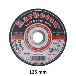 Tenký rezný kotúč 125x0,8x22,2 vhodný na INOX a tenké plechy -tenký Tenký rezný kotúč 125x0,8x22,2 vhodný na INOX a tenké plechy -tenký